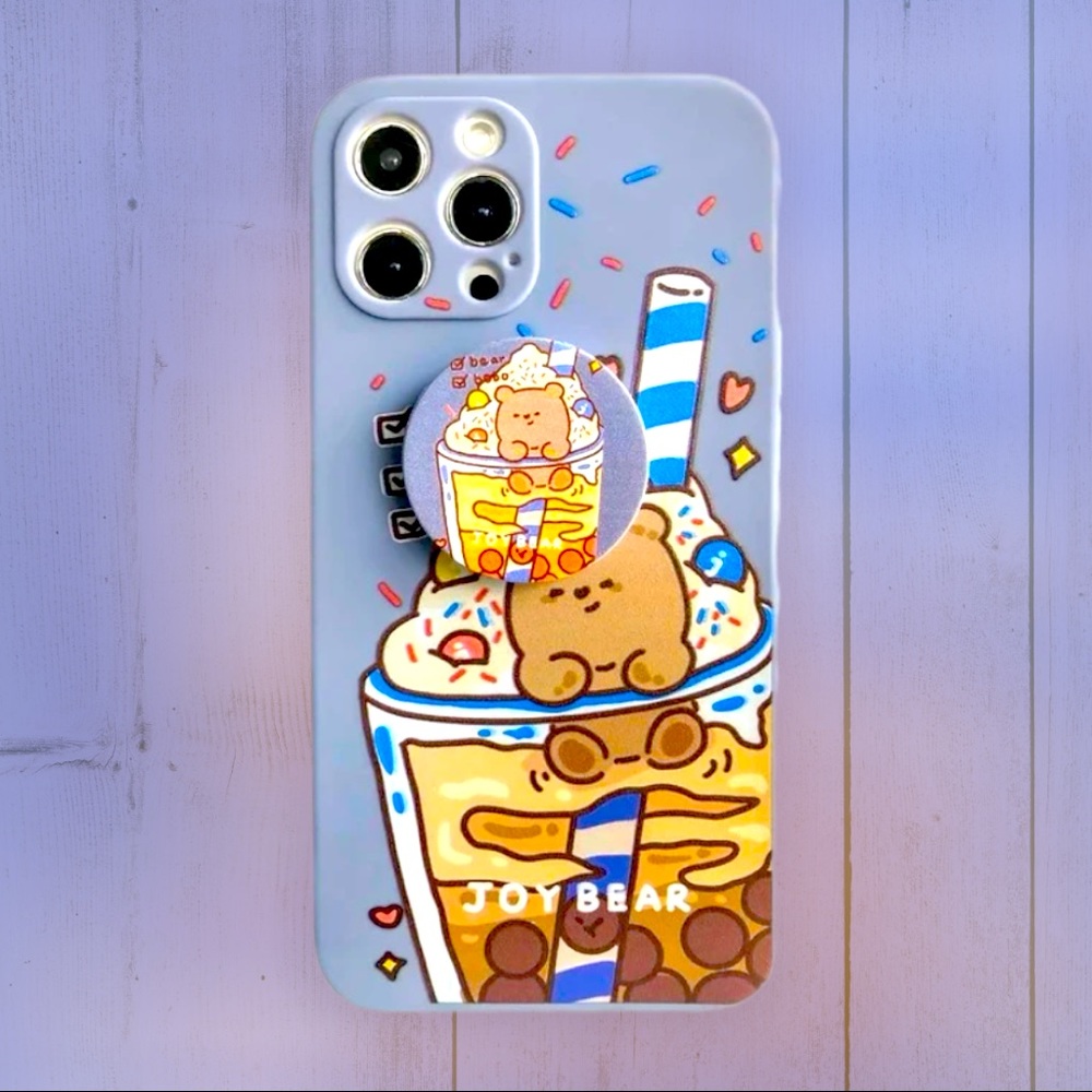 Bear Boba Tea iPhone Case🧋